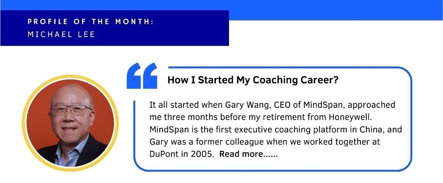 Profile of the Month :  June – Michael Lee