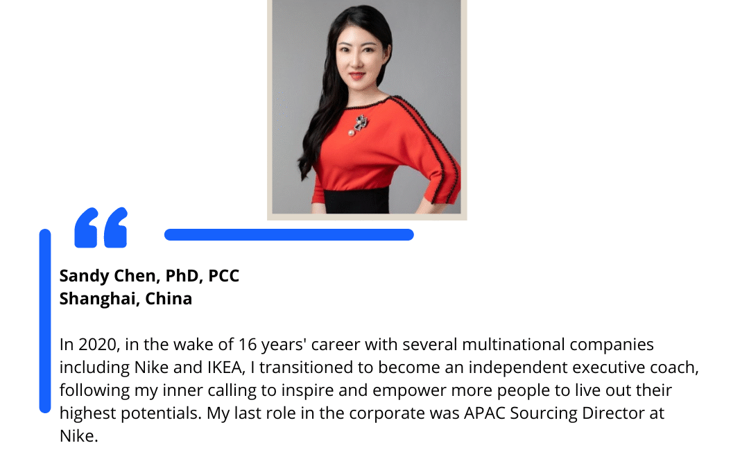 Profile of the Month: June — Sandy Chen, PhD, PCC